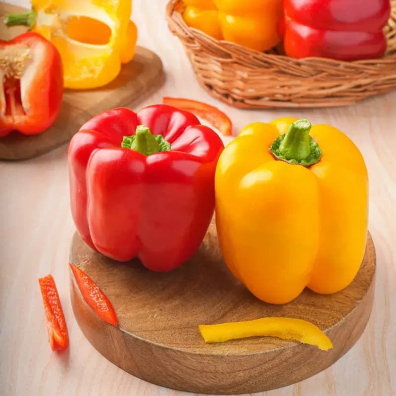 Yellow & Red Bell Peper.